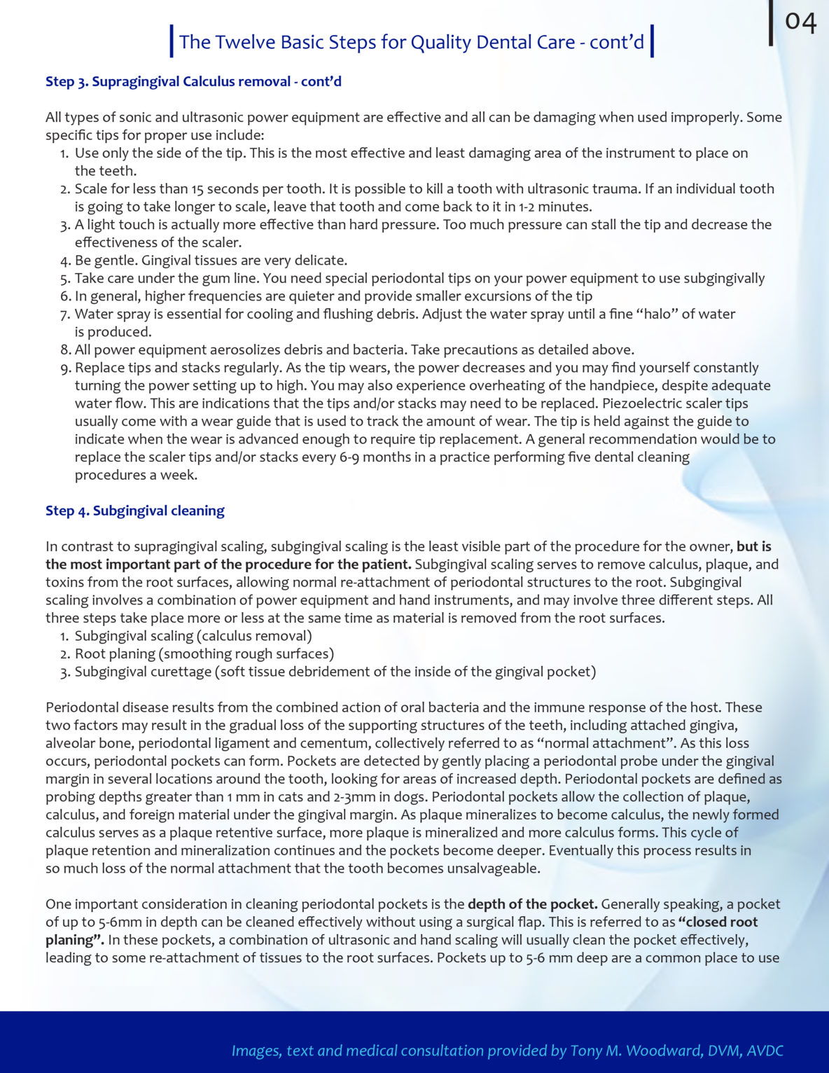 The 12Step Cleaning Procedure Dentalaire Products